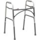 Bariatric Aluminum Folding Walker, Two Button