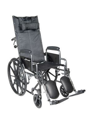 Drive Medical Silver Sport Full-Reclining Wheelchair